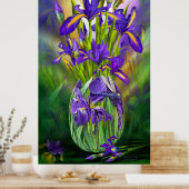 Nederlands Iris in Iris Vase Fine Art Poster/Afdru Poster (Keuken)