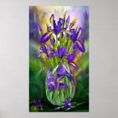 Nederlands Iris in Iris Vase Fine Art Poster/Afdru Poster (Voorkant)