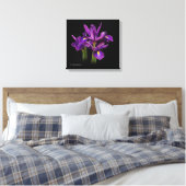 Nederlands Iris Paars Sensation Canvas Afdruk (Insitu (Slaapkamer))