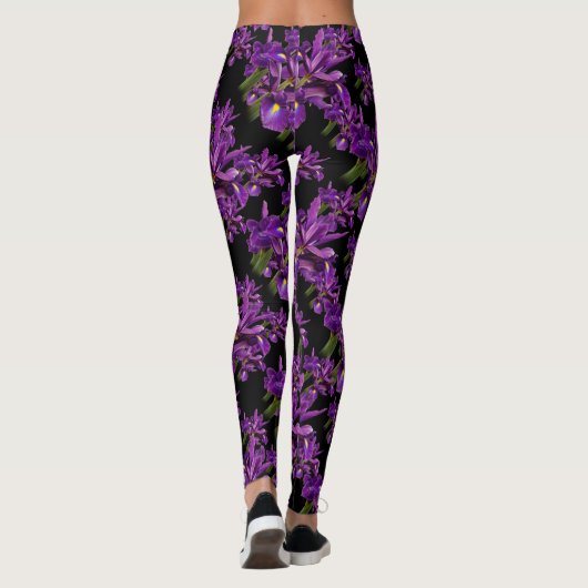 Nederlands Iris Paars Sensation Leggings (Achterkant)
