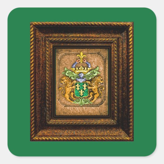 Nederlands jasje van Westervelt Vierkante Sticker (Voorkant)