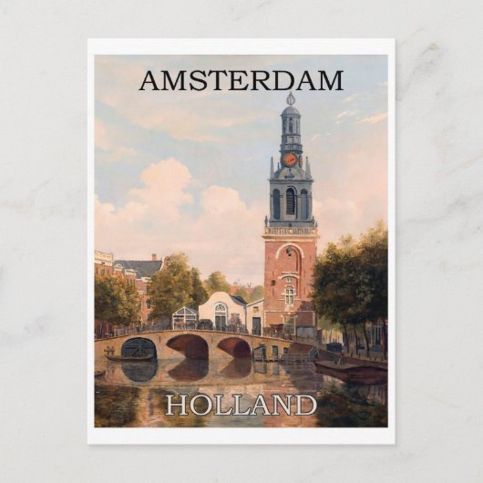 Nederlands Kanaal Amsterdam Briefkaart (Voorkant)