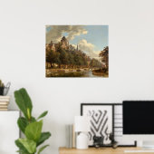 Nederlands kanaal - Jan van der Heyden Fine Art Po Poster (Thuiskantoor)