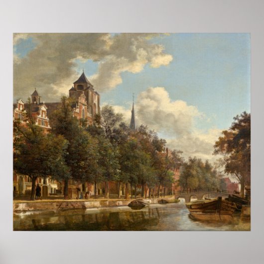 Nederlands kanaal - Jan van der Heyden Fine Art Po Poster (Voorkant)