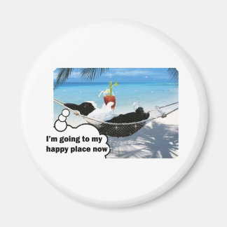 Nederlands konijn in een gelukkige plaats magneet