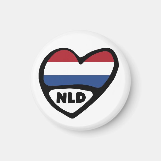 Nederlands landnummer Vlaggenhuis, NLD Magneet (Voorkant)