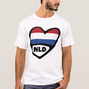 Nederlands landnummer Vlaggenhuis, NLD T-shirt