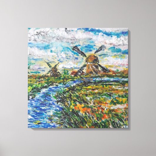 Nederlands Landschap Canvasprint Canvas Afdruk (Voorkant)
