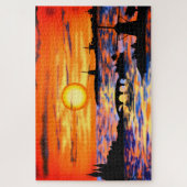 Nederlands landschap Zonnevaste puzzel (Verticaal)