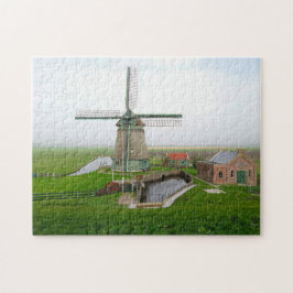 Nederlands landschappelijk landschap gebouwen mole legpuzzel