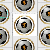 Nederlands Leeuw Voetbal Stof (Delen)