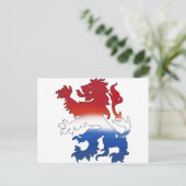 Nederlands leeuwenNederlandse vlag Briefkaart (Staand voorkant)