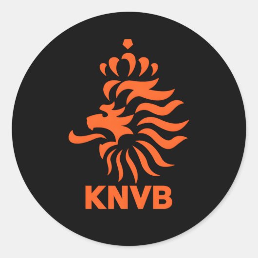 Nederlands leeuwensymbool voor Nederlanders Ronde Sticker (Voorkant)