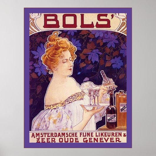  Nederlands Liquor Adverteren Poster (Voorkant)