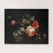 Nederlands Master Oil Painting still Life with Roz Legpuzzel (Horizontaal)