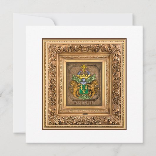 Nederlands Mat van de familie Van Westervelt Feestdagenkaart (Voorkant)