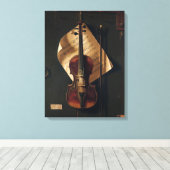 Nederlands Meester Muziek Canvasprint met Spanning Canvas Afdruk (Insitu (Houten vloer))
