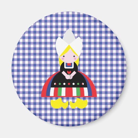 Nederlands meisje magneet (Voorkant)