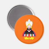 Nederlands meisje magneet (Voorkant / Achterkant)