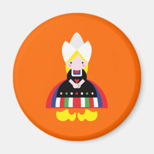 Nederlands meisje magneet