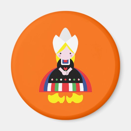 Nederlands meisje magneet (Voorkant)