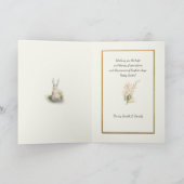  Nederlands meisje met Paaslente Jonquils Feestdagen Kaart (Binnen)