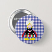Nederlands meisje ronde button 5,7 cm (Voorkant /achterkant)