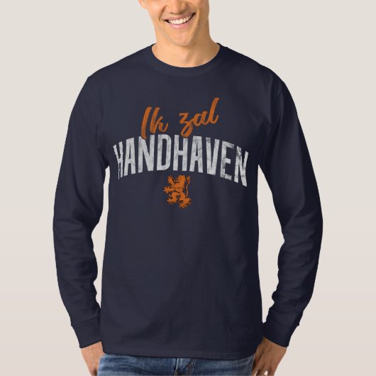 Nederlands Motto-T-shirt, Ik Handhaven T-shirt (Voorkant)