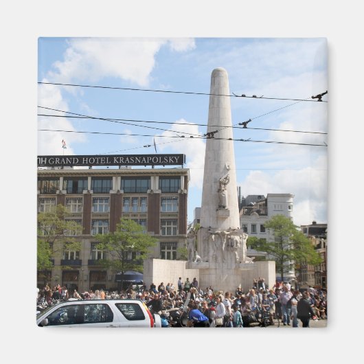 Nederlands Nationaal Monument Magneet (Voorkant)