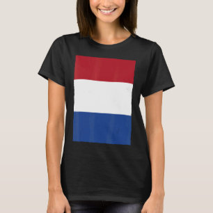 Nederlands  nationaal vlaggetje Retro T-shirt