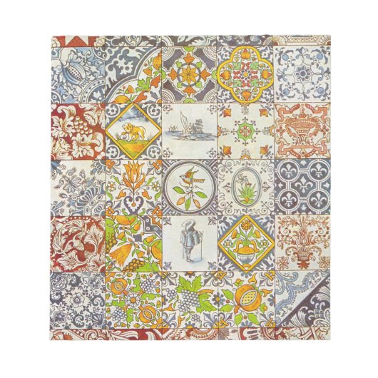 Nederlands Notitieblok van keramische Tegels (Voorkant)