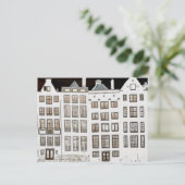 Nederlands ontwerp van kanaalhuizen briefkaart (Staand voorkant)