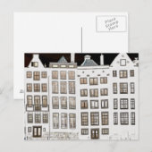Nederlands ontwerp van kanaalhuizen briefkaart (Voorkant / Achterkant)