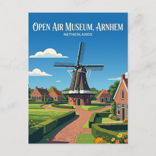 Nederlands Openluchtmuseum Nederland Briefkaart (Voorkant)