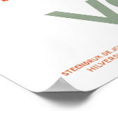 Nederlands Poster voor treinreizen teruggezet (Hoek)