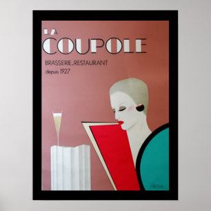 Nederlands restaurant Art Deco poster nederlands