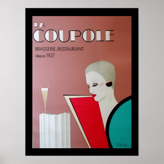 Nederlands restaurant Art Deco poster nederlands (Voorkant)