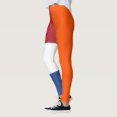 Nederlands Rood Wit Blauw Sinaasappel Vlaggenkleur Leggings (Links)