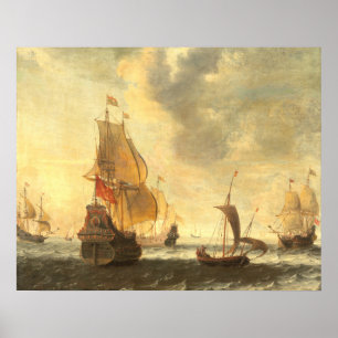 Nederlands Schip - Jacob Bellevois Fine Art Poster