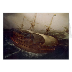 Nederlands slagschip in een Storm
