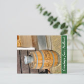 Nederlands Spice Warehouse Barrel Holiday Feestdagenkaart (Staand voorkant)