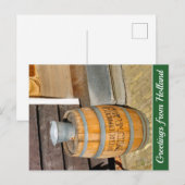 Nederlands Spice Warehouse Barrel Holiday Feestdagenkaart (Voorkant / Achterkant)