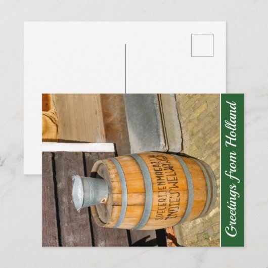  Nederlands Spice Warehouse Barrel Holiday Feestdagenkaart (Voorkant / Achterkant)