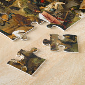 Nederlands spreekwoord van Pieter Bruegel over oud Legpuzzel (Zijkant)
