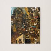Nederlands spreekwoord van Pieter Bruegel over oud Legpuzzel (Verticaal)