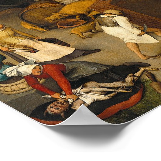 Nederlands spreekwoord van Pieter Bruegel over oud Poster (Hoek)