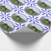 Nederlands Tiles Delftware Koe Holland Cadeaupapier (Hoek)