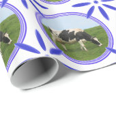 Nederlands Tiles Delftware Koe Holland Cadeaupapier (Rol Hoek)