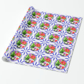  Nederlands Tiles Delftware Tulips Holland Cadeaupapier (Uitgerold)