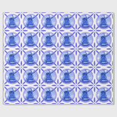 Nederlands Tiles Delftware Windmill Holland Cadeaupapier (Vlak)